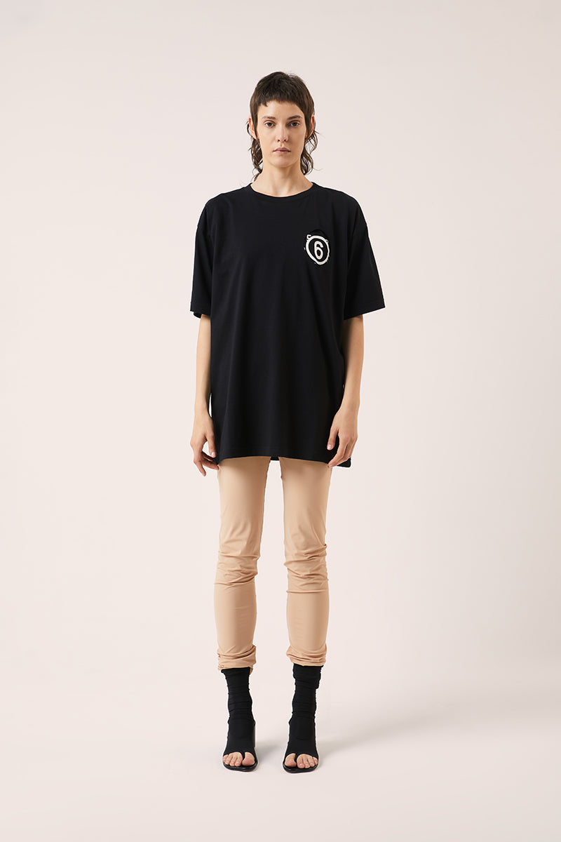 Graphic print T-shirt-Black MM6 MAISON MARGIELA
