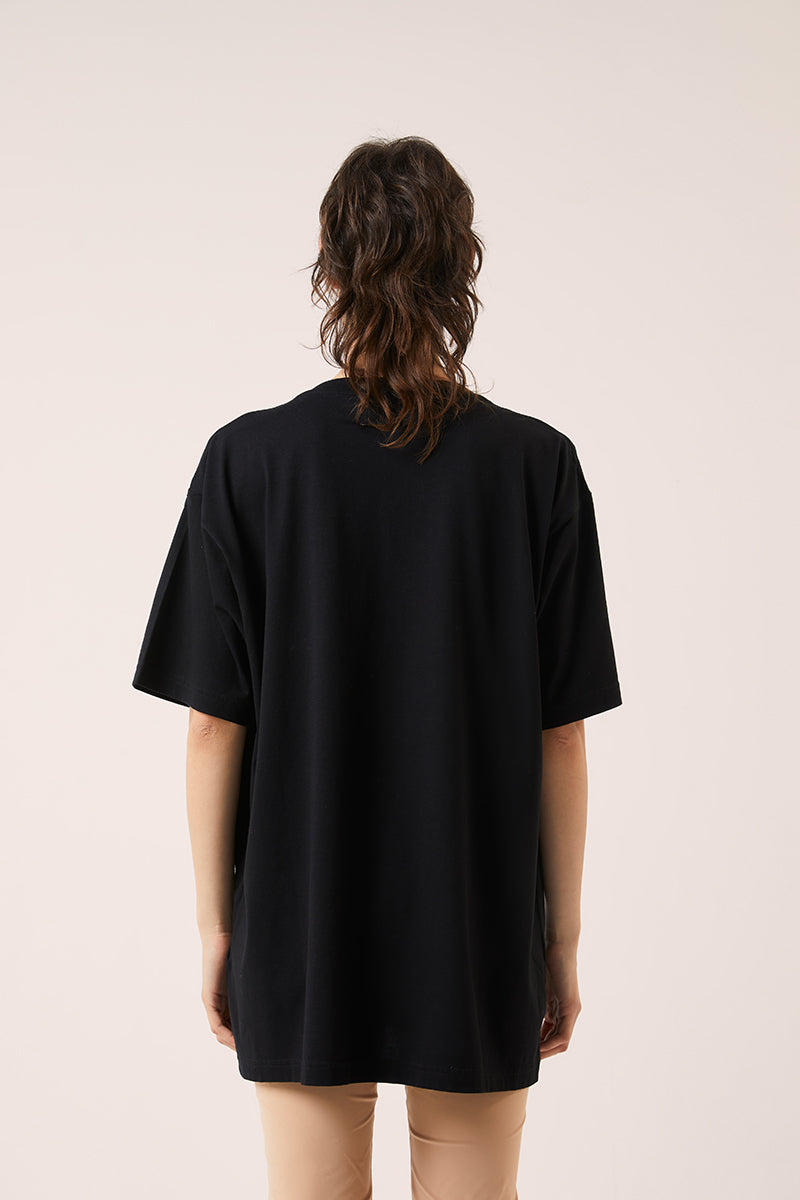 Graphic print T-shirt-Black MM6 MAISON MARGIELA