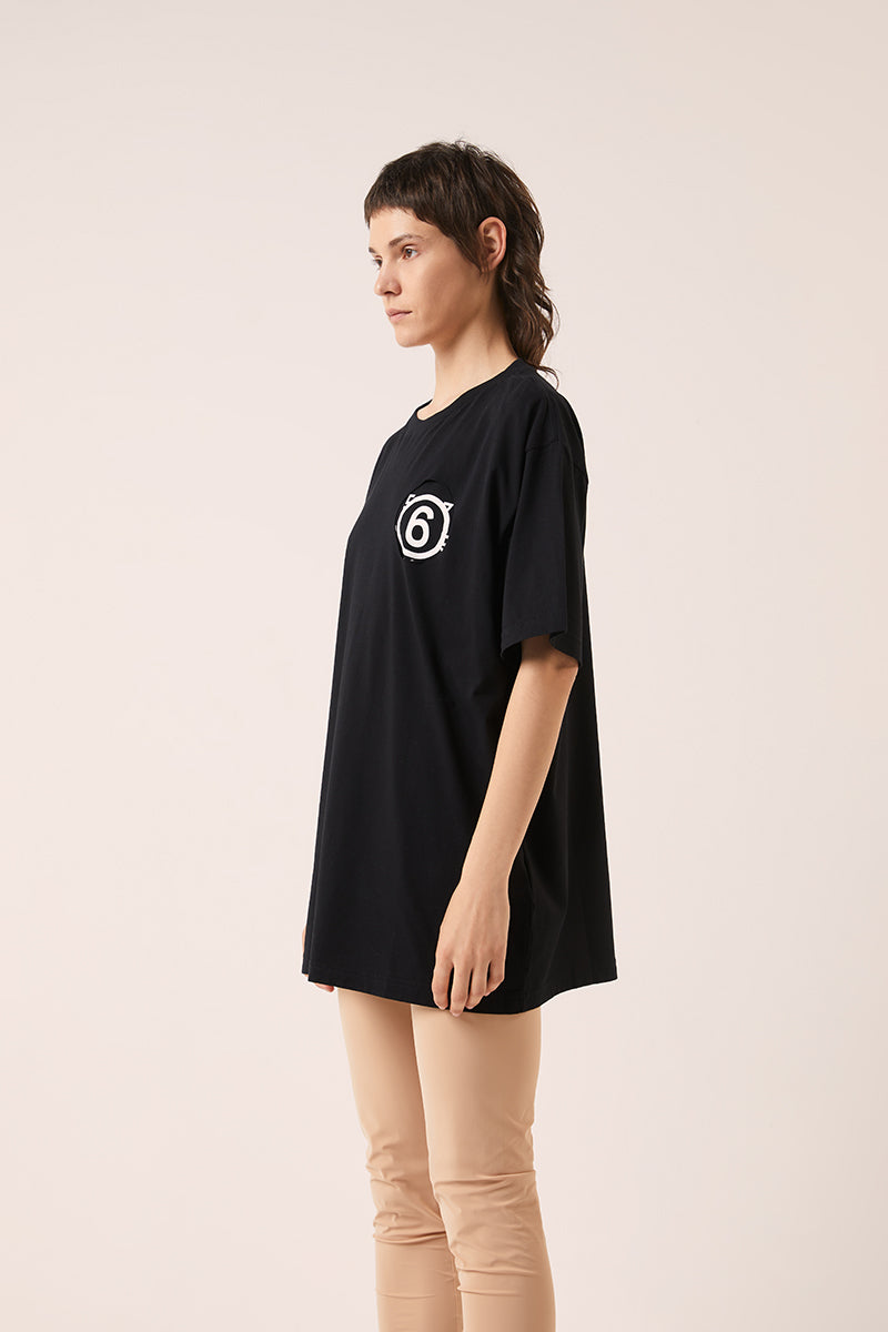 Graphic print T-shirt-Black MM6 MAISON MARGIELA