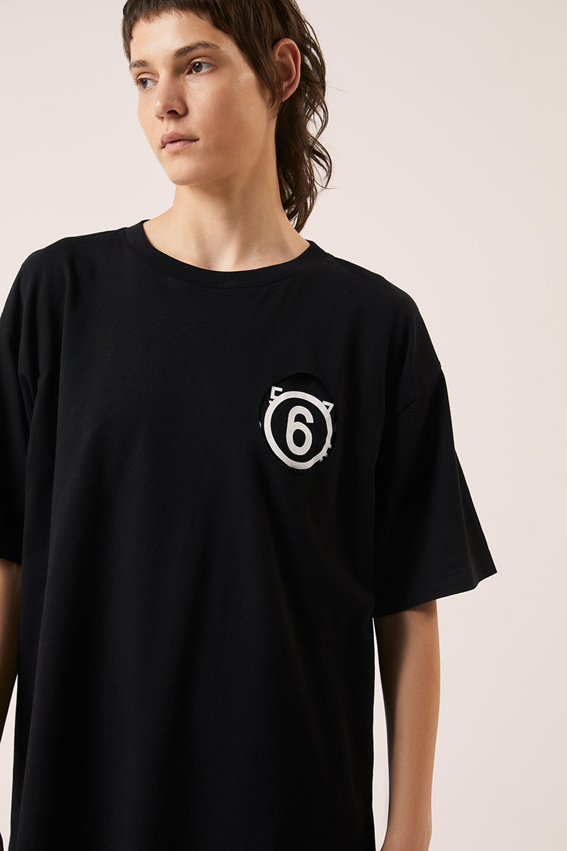 Graphic print T-shirt-Black MM6 MAISON MARGIELA