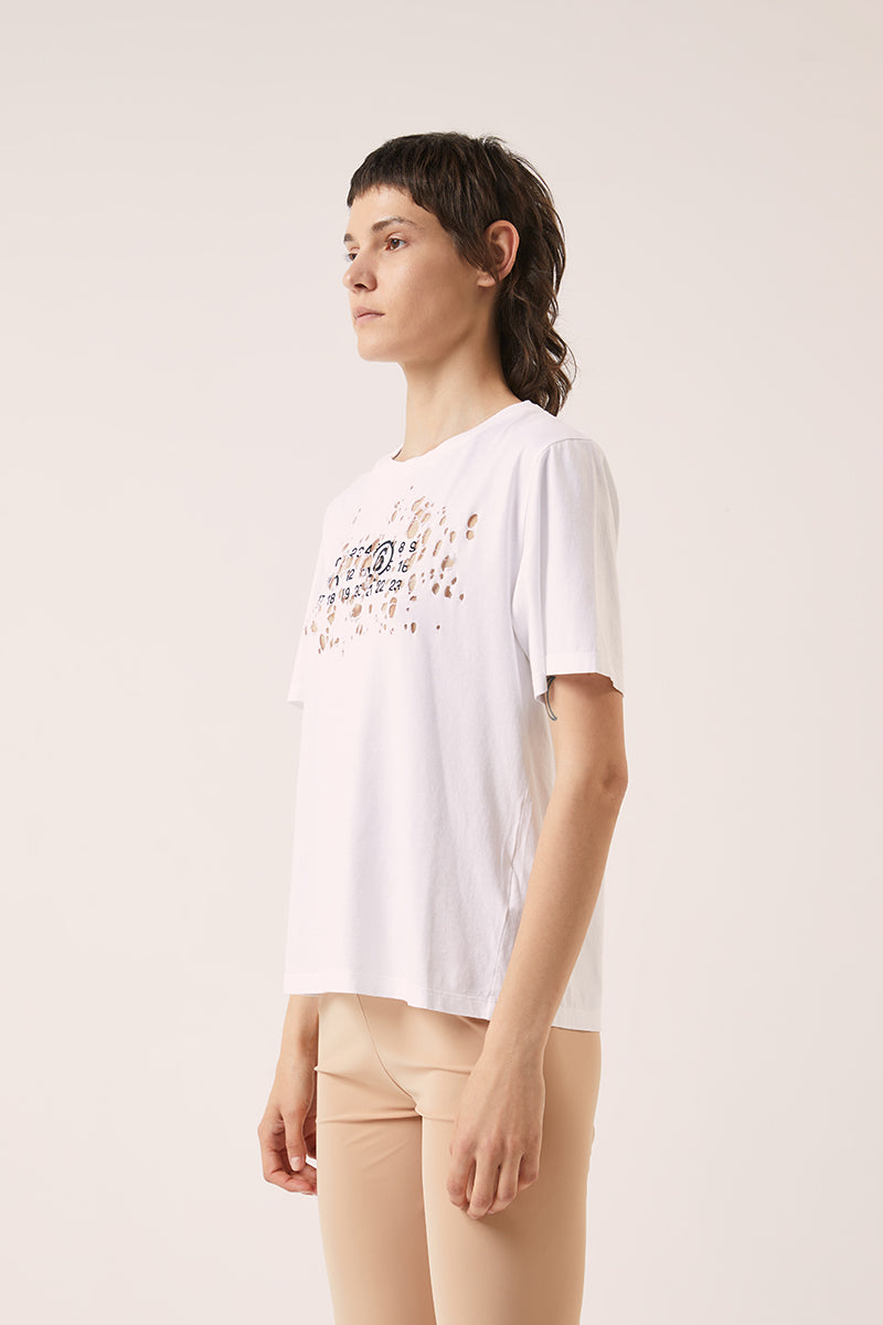 Graphic print T-shirt-White MM6 MAISON MARGIELA