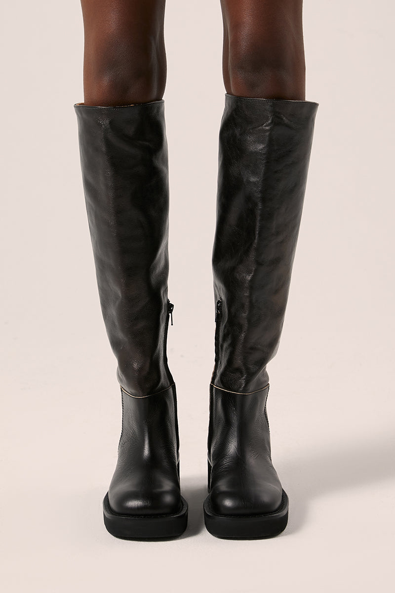 Knee boots-Black MM6 MAISON MARGIELA