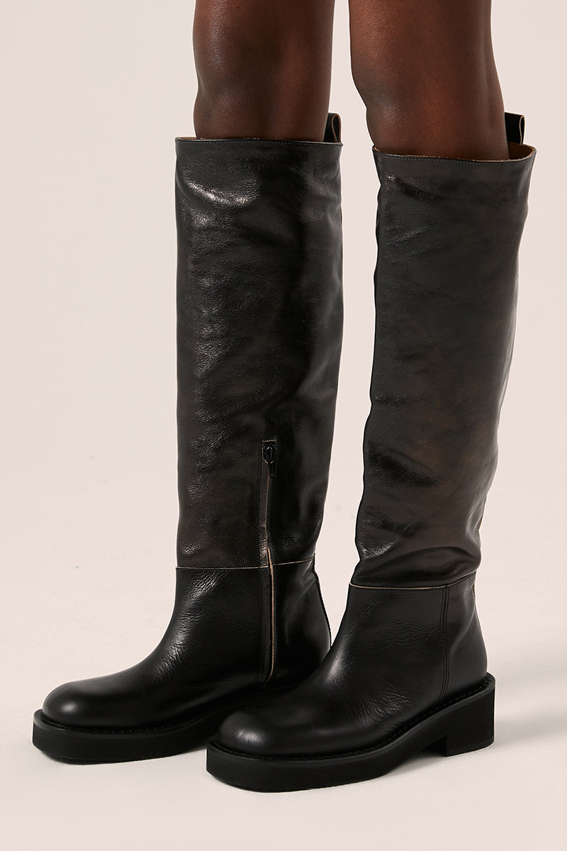 Knee boots-Black MM6 MAISON MARGIELA