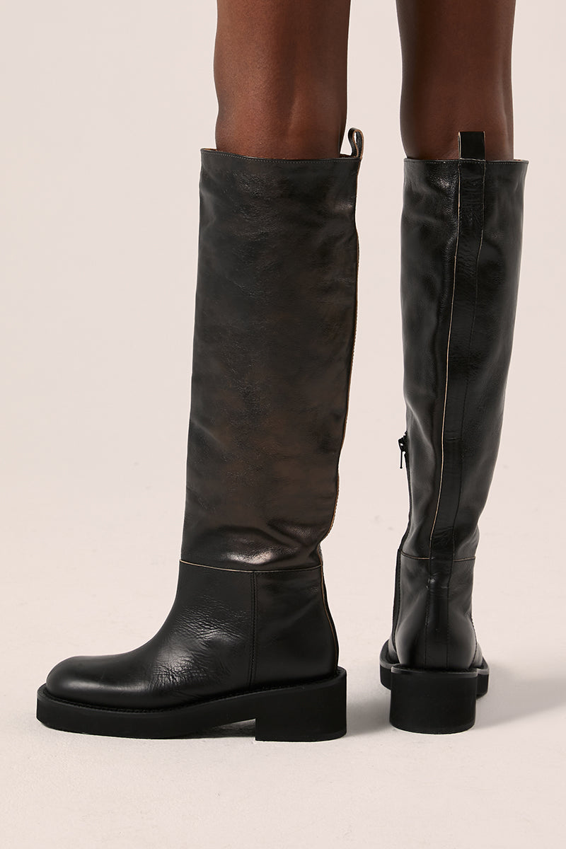 Knee boots-Black MM6 MAISON MARGIELA