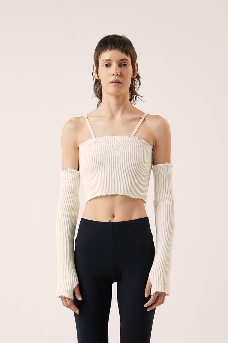 Arm warmers-Cream White MM6 MAISON MARGIELA