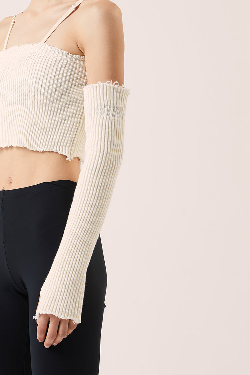 Arm warmers-Cream White MM6 MAISON MARGIELA