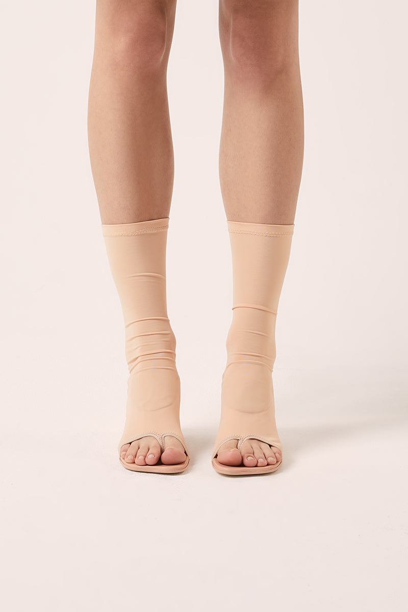 Slip on sock boots-Nude MM6 MAISON MARGIELA