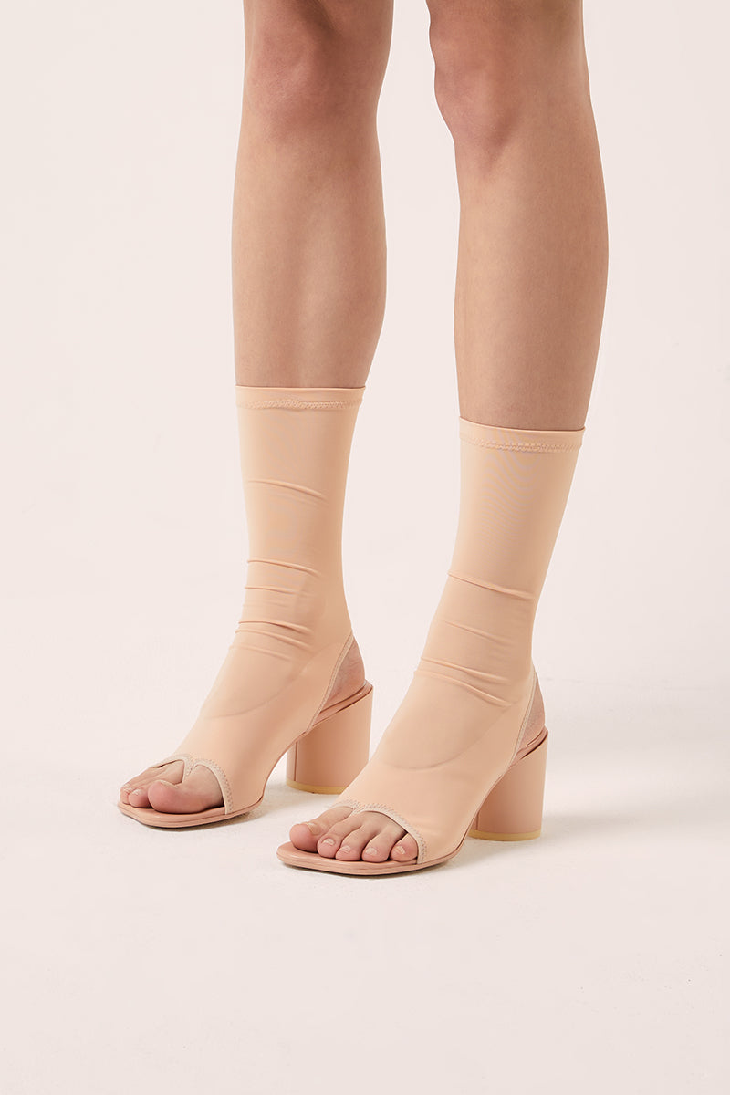 Slip on sock boots-Nude MM6 MAISON MARGIELA