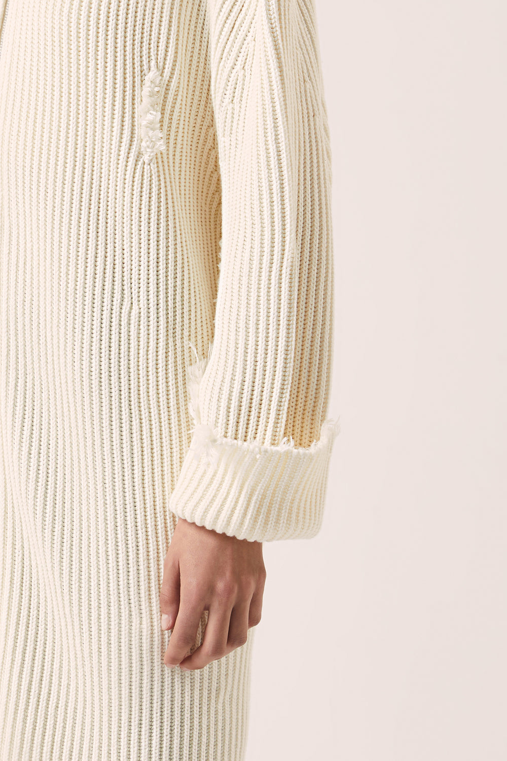 Oversized cardigan-Cream White MM6 MAISON MARGIELA