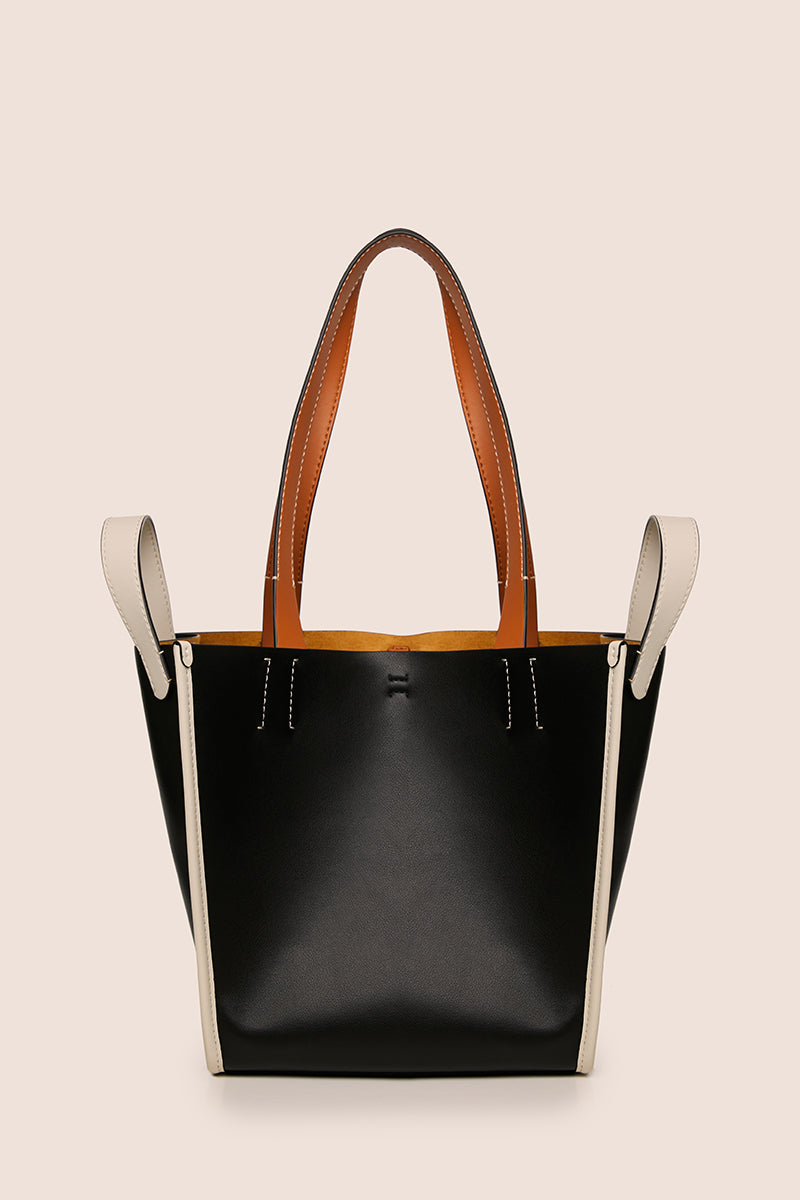 Large mercer leather tote-Black/White/Brown PROENZA SCHOULER WHITE LABEL