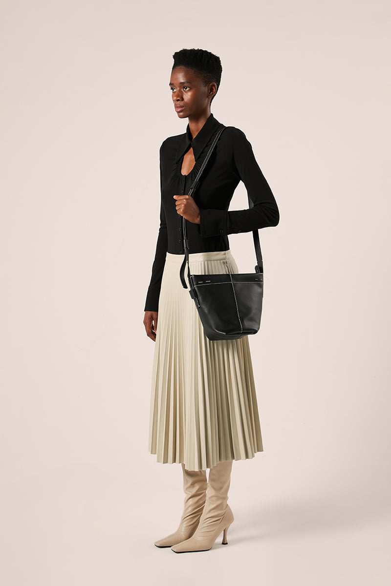 Barrow leather mini bucket bag-Black PROENZA SCHOULER WHITE LABEL