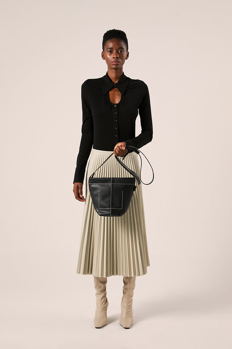Barrow leather mini bucket bag-Black PROENZA SCHOULER WHITE LABEL