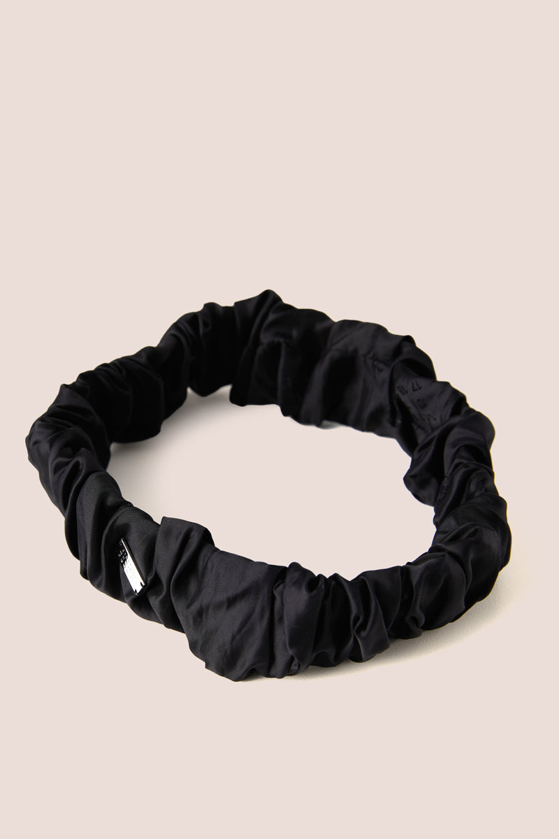 Logo headband-Black MM6 MAISON MARGIELA