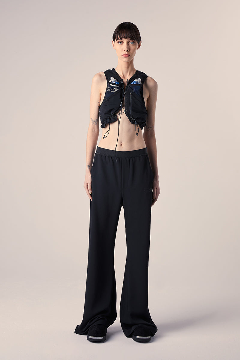 パンツ MM6 High Waist Flared Cargo Pants 関税込☆【MM6】ナイロンワイドパンツ (MM6 Maison Margiela