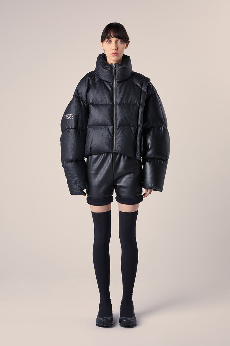 Puffer jacket-Black MM6 MAISON MARGIELA X CHENG PENG
