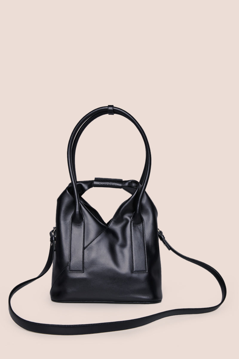 Japanese leather shoulder bag-Black MM6 MAISON MARGIELA
