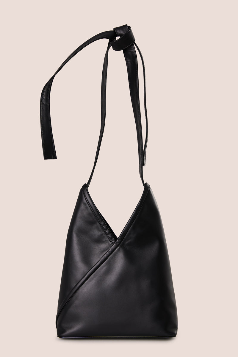 Japanese calf leather tote-Black MM6 MAISON MARGIELA