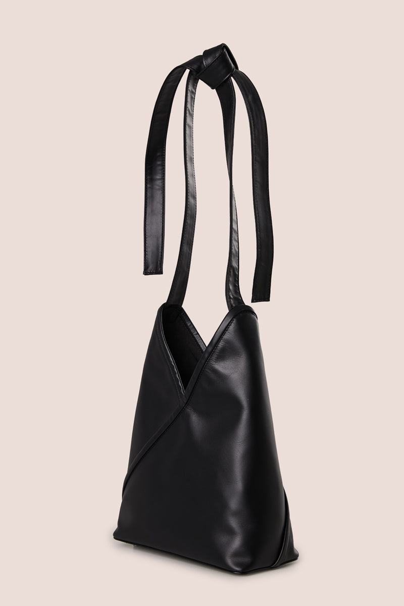 Japanese calf leather tote-Black MM6 MAISON MARGIELA