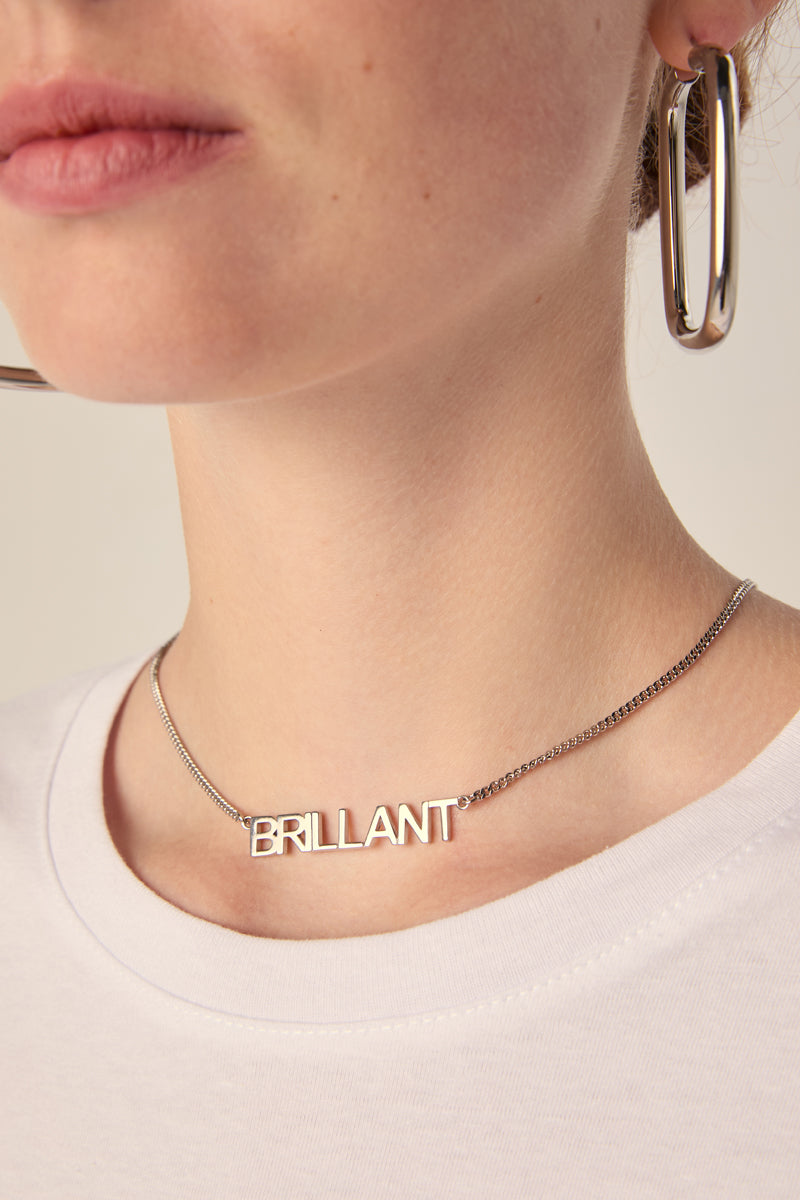 Square shape hoop earrings-Silver MM6 Maison Margiela