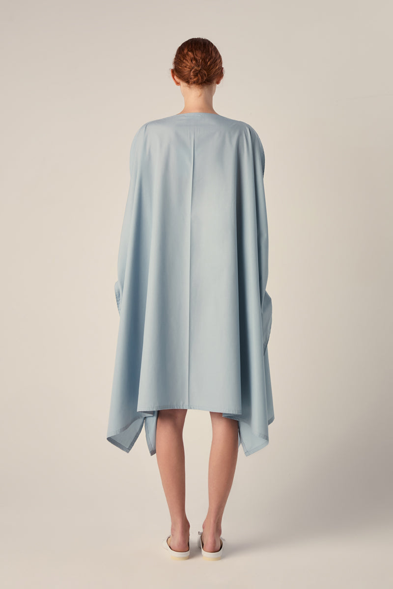 Dress with belt-Baby blue 240791