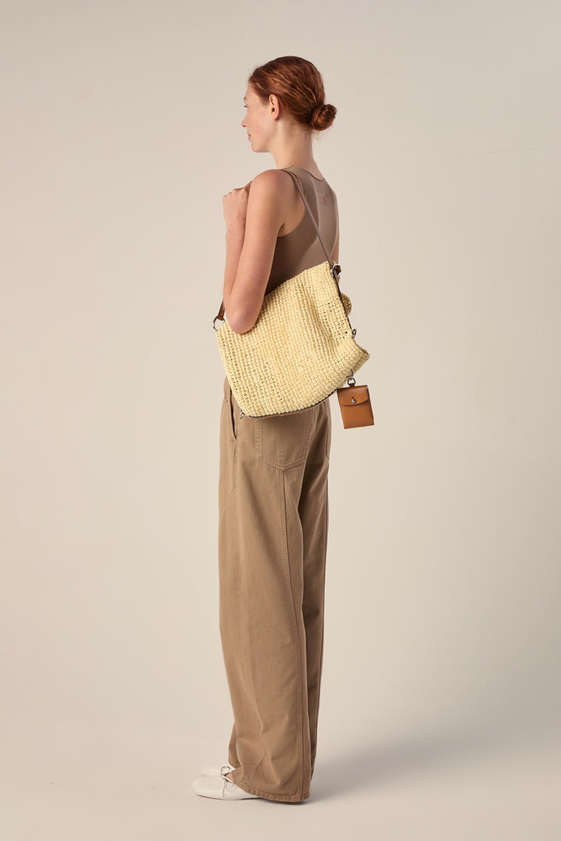 Raffia bucket bag-Light Beige PROENZA SCHOULER WHITE LABEL
