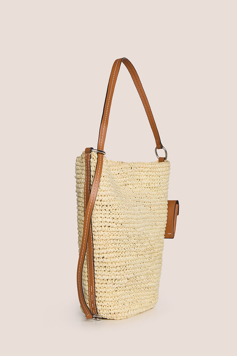 Raffia bucket bag-Light Beige PROENZA SCHOULER WHITE LABEL