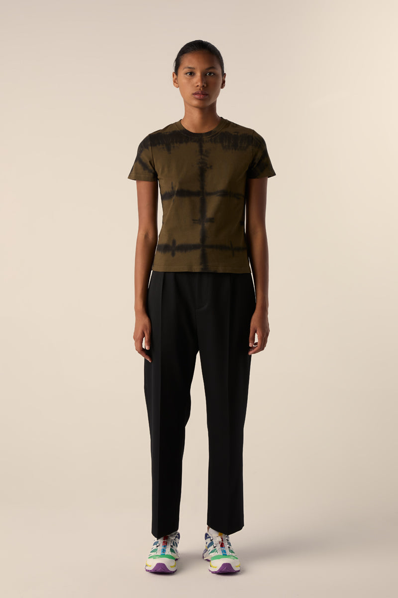 Brewer Tie Dye t-shirt- Olive Green/Black PROENZA SCHOULER WHITE LABEL