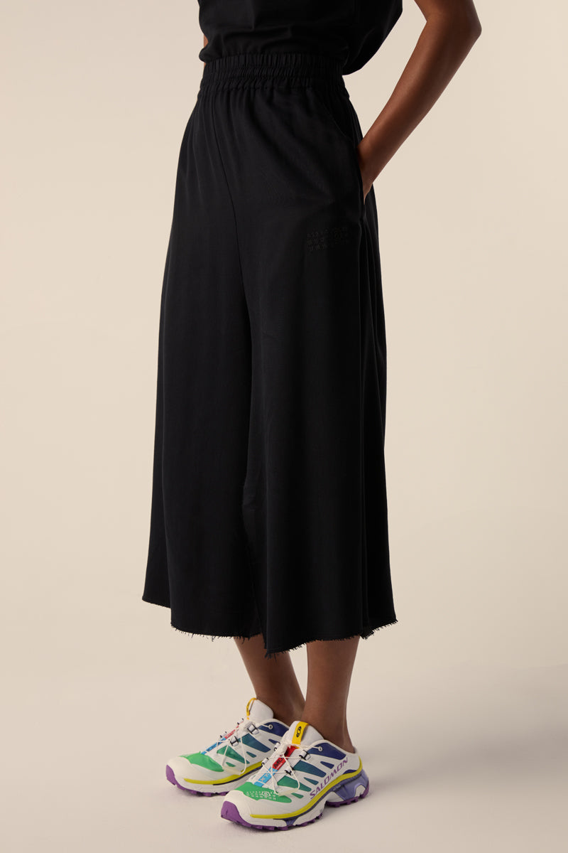 Side slit track pants-Black MM6 MAISON MARGIELA