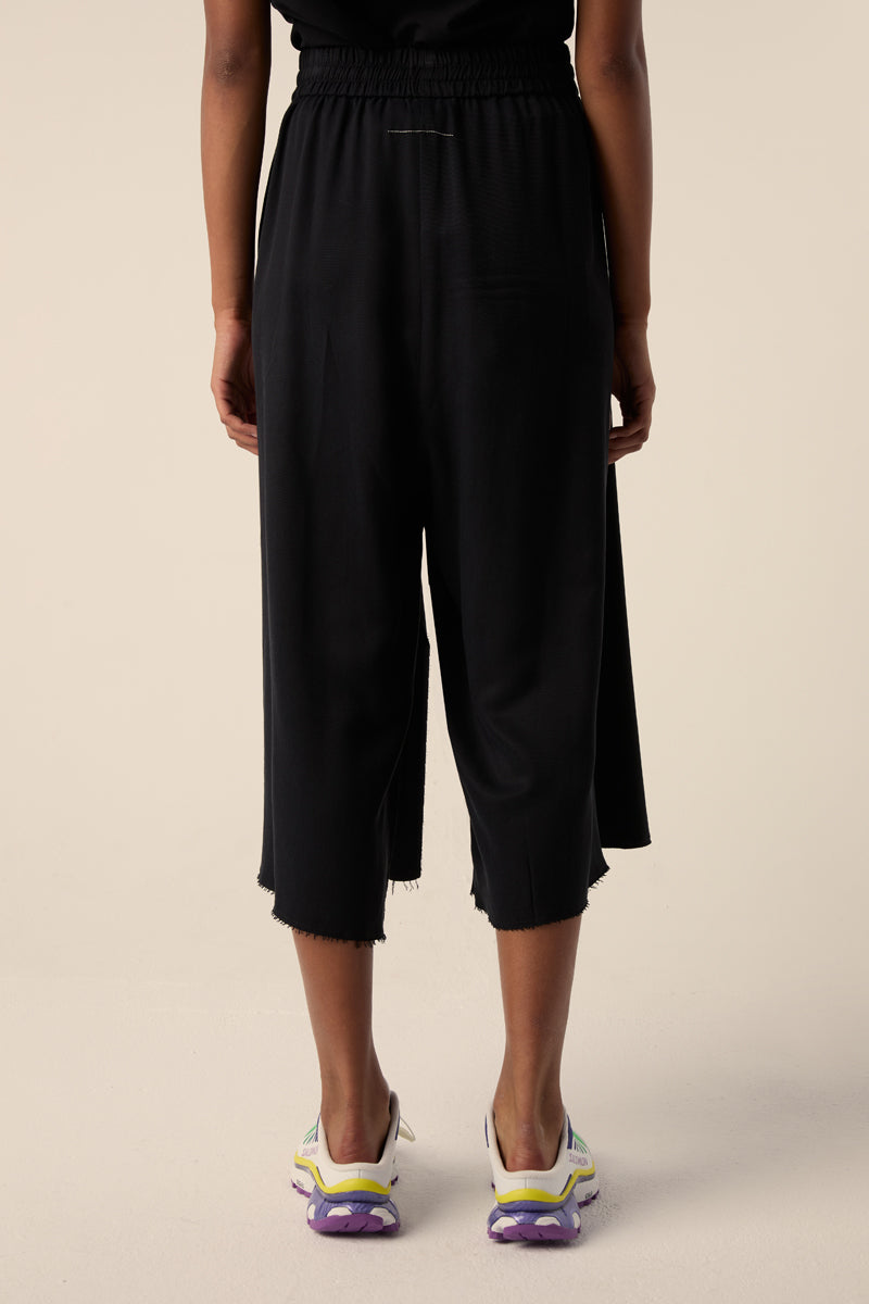 Side slit track pants-Black MM6 MAISON MARGIELA