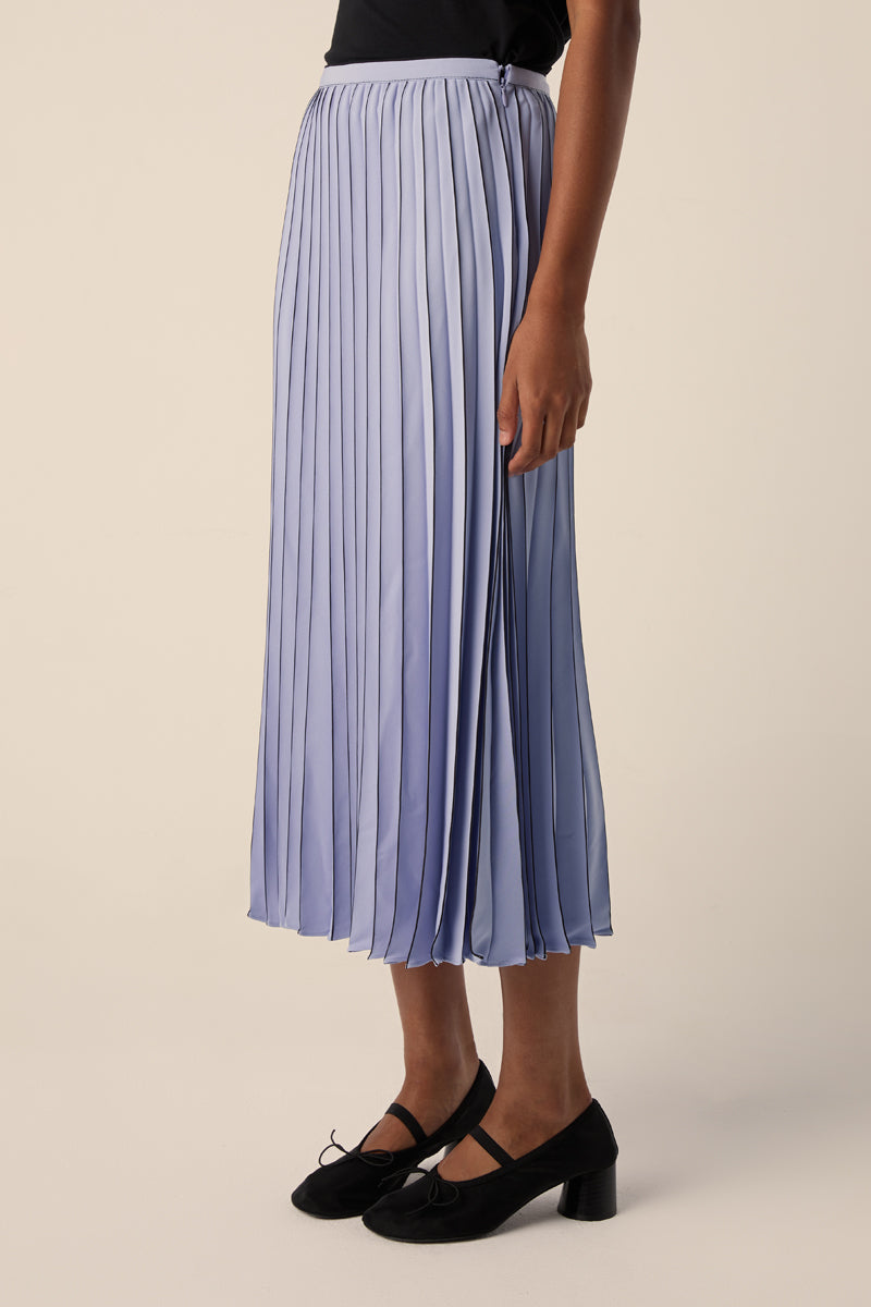 Miles Pleated Skirt-White/Black PROENZA SCHOULER WHITE LABEL