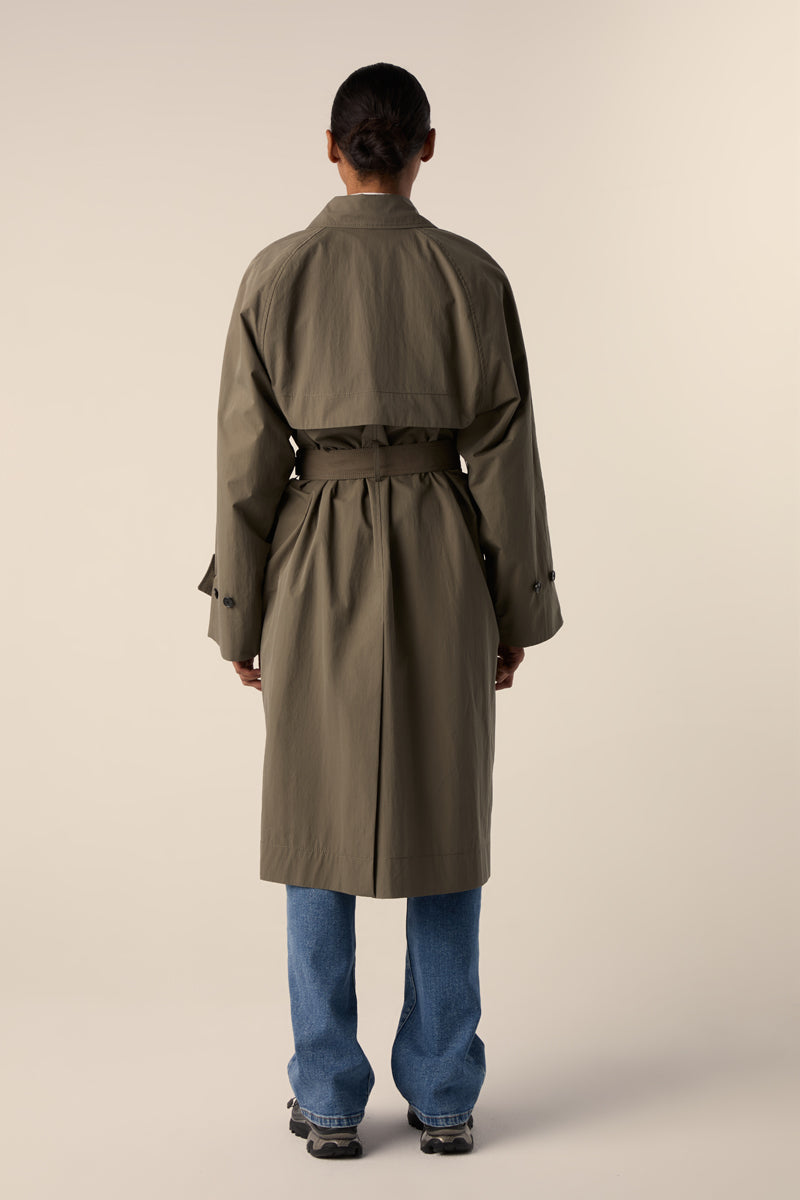 Clark Trench Coat-Khaki PROENZA SCHOULER WHITE LABEL