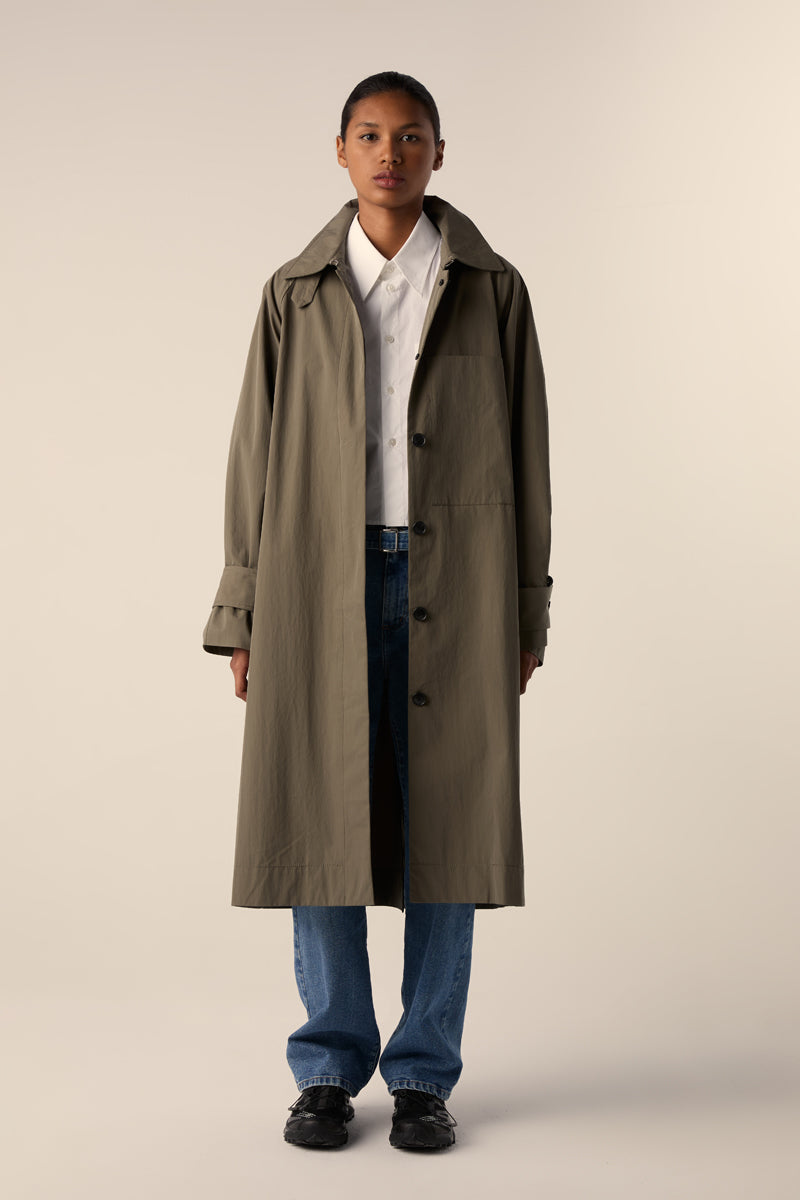 Clark Trench Coat-Khaki PROENZA SCHOULER WHITE LABEL