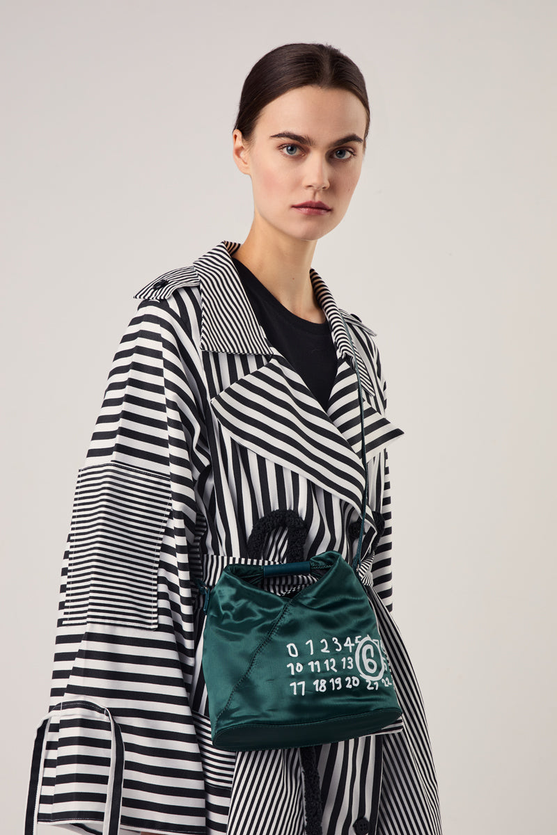 Japanese logo-print crossbody bag-Forest-Green MM6 MAISON MARGIELA