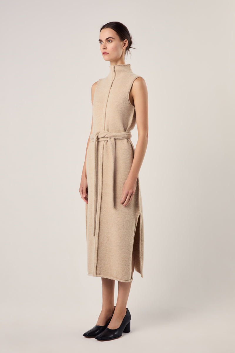 Zola wool dress- Birch Beige PROENZA SCHOULER WHITE LABEL