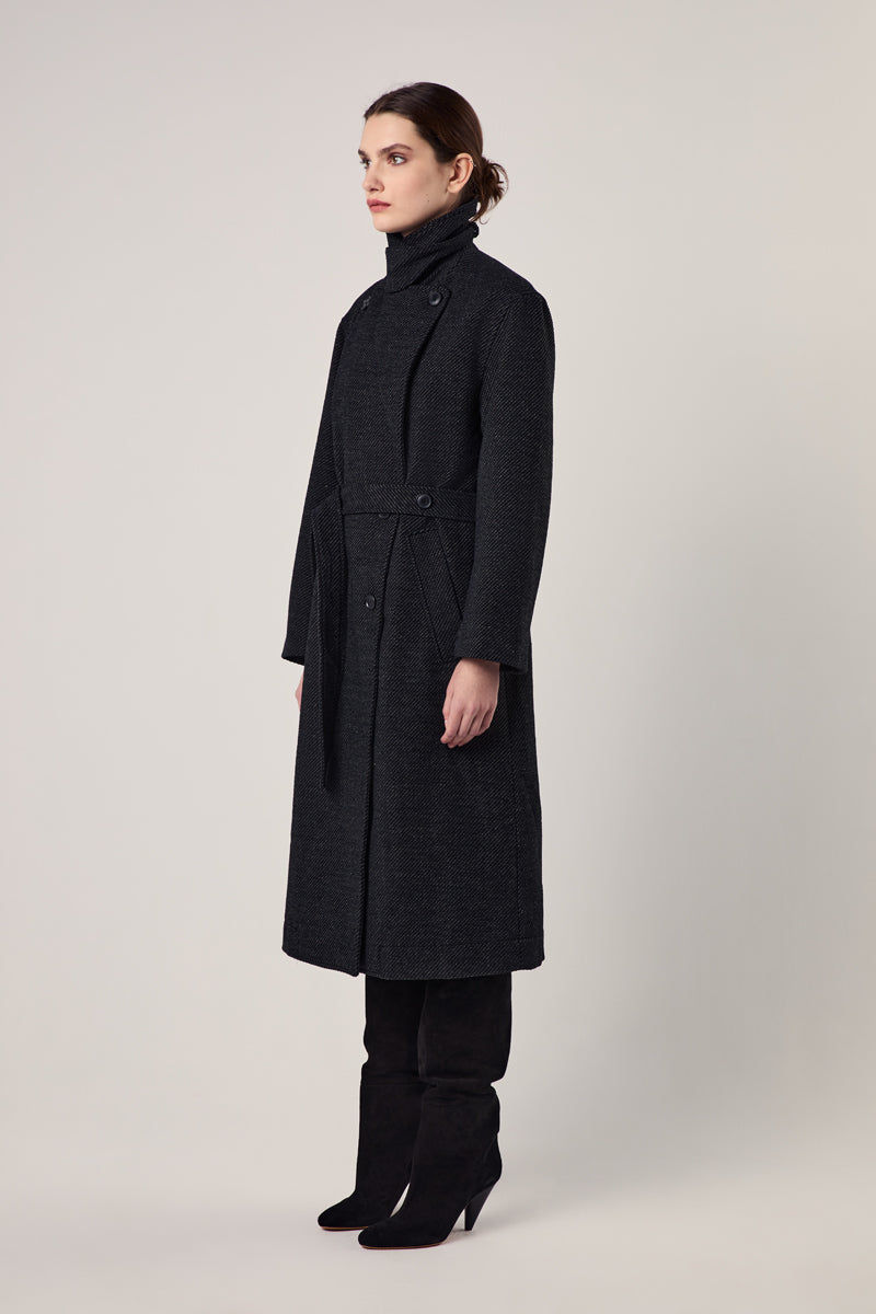 Ronan Wool coat/Black-Grey PROENZA SCHOULER WHITE LABEL