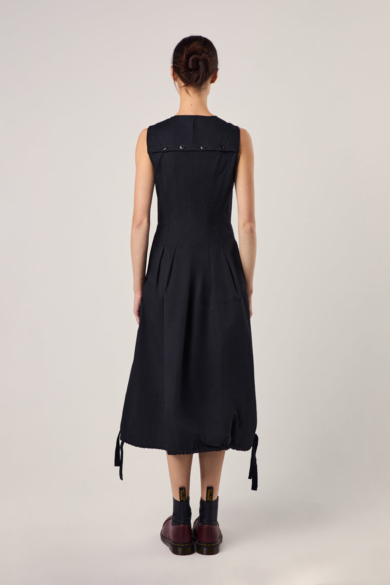 Marley cotton dress/Black PROENZA SCHOULER WHITE LABEL