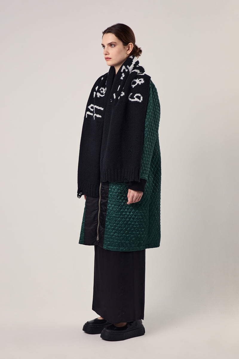 Numeric scarf/Black-White MM6 MAISON MARGIELA
