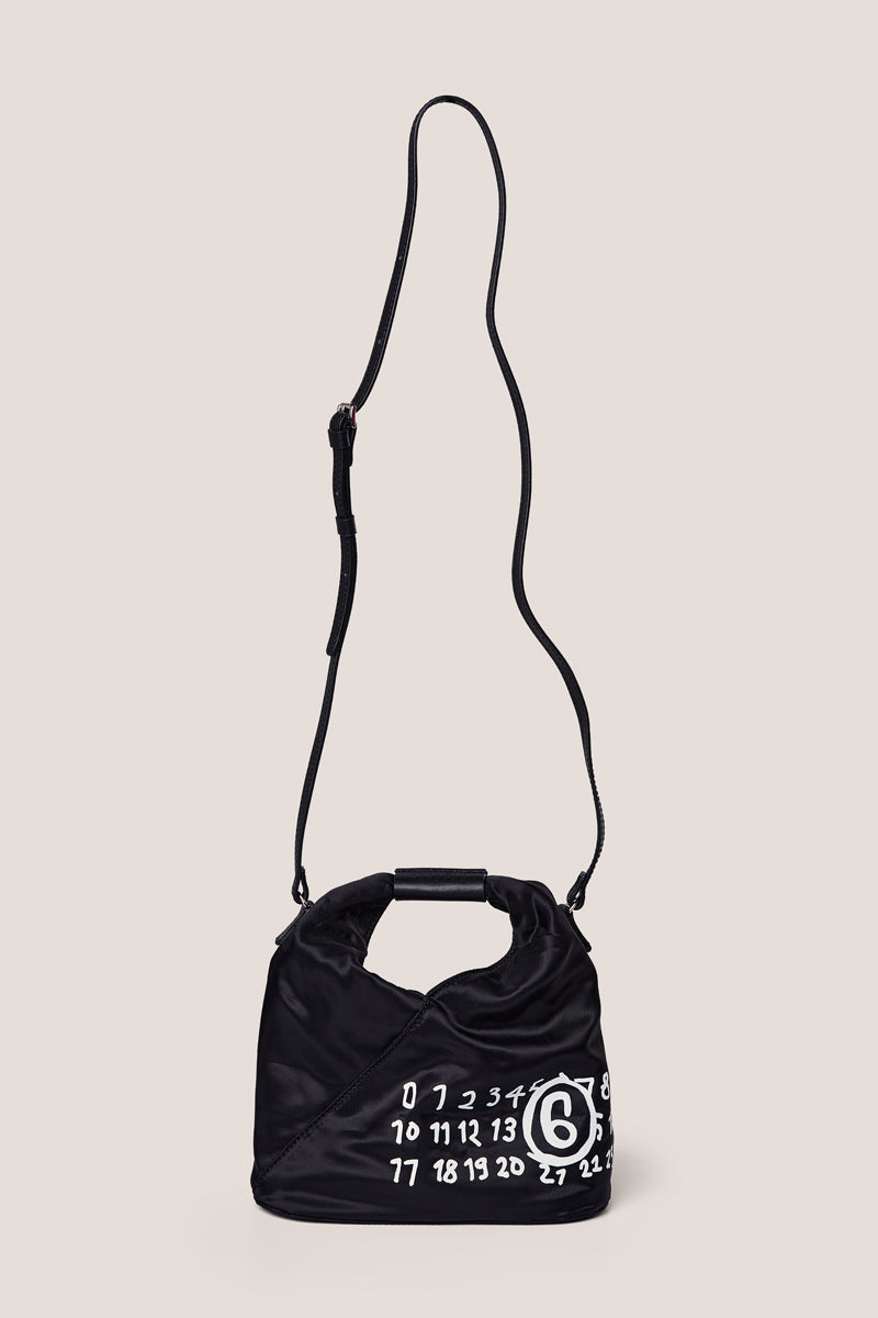 Japanese logo-print crossbody bag-Black MM6 MAISON MARGIELA