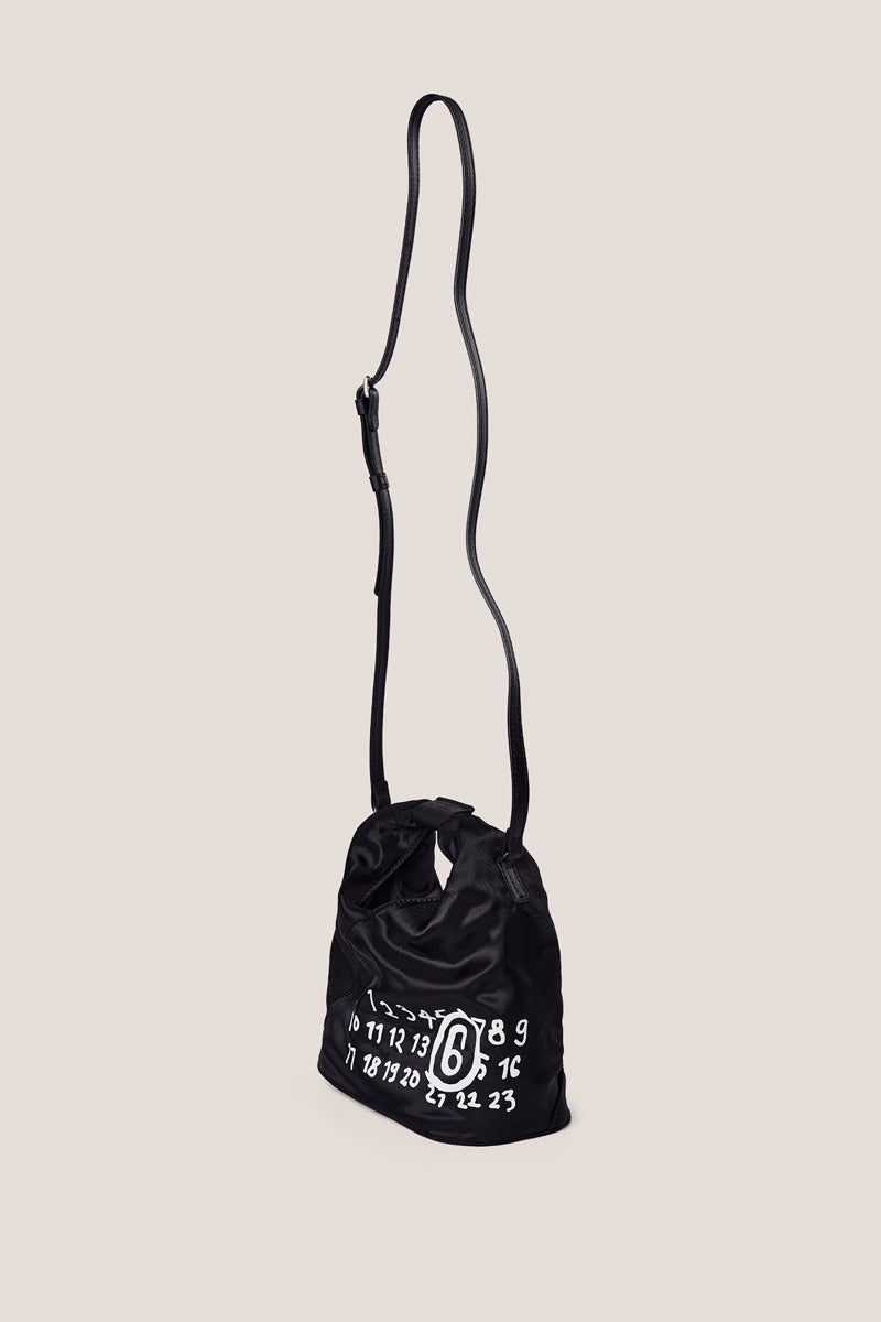 Japanese logo-print crossbody bag-Black MM6 MAISON MARGIELA