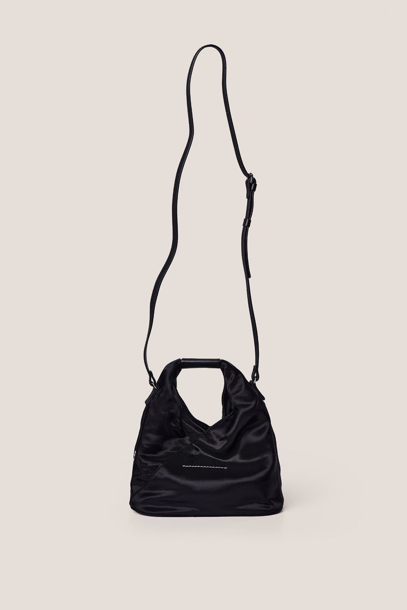 Japanese logo-print crossbody bag-Black MM6 MAISON MARGIELA