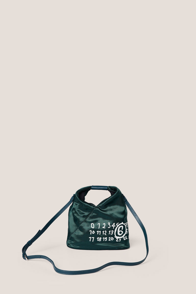 Japanese logo-print crossbody bag-Forest-Green MM6 MAISON MARGIELA