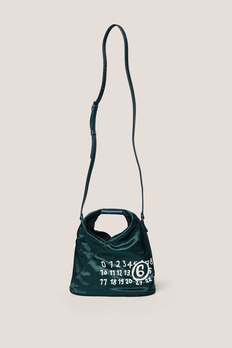Japanese logo-print crossbody bag-Forest-Green MM6 MAISON MARGIELA