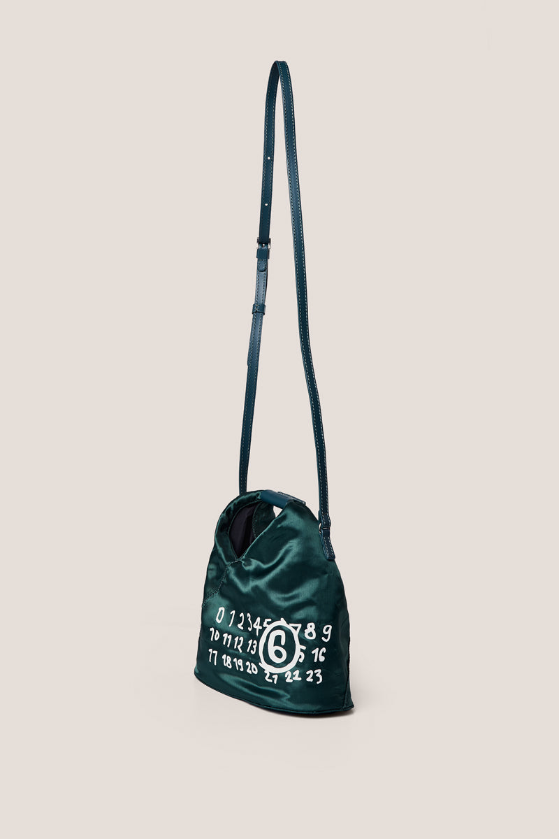 Japanese logo-print crossbody bag-Forest-Green MM6 MAISON MARGIELA