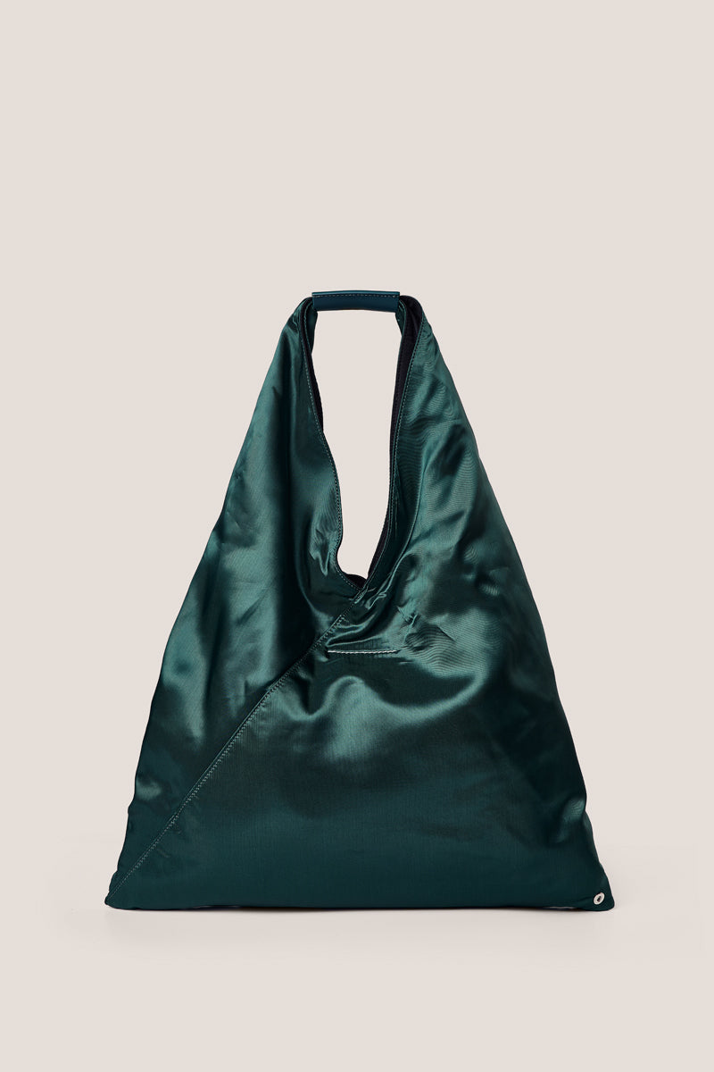 Classic Japanese logo-print tote bag-Forest Green MM6 MAISON MARGIELA