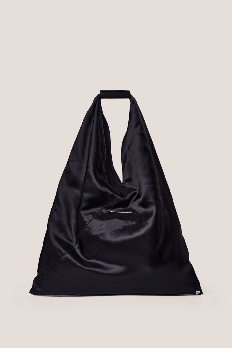 Classic Japanese logo-print tote bag-Black MM6 MAISON MARGIELA
