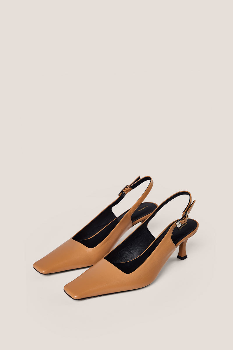 Slingbackleather pumps/Beige PROENZA SCHOULER