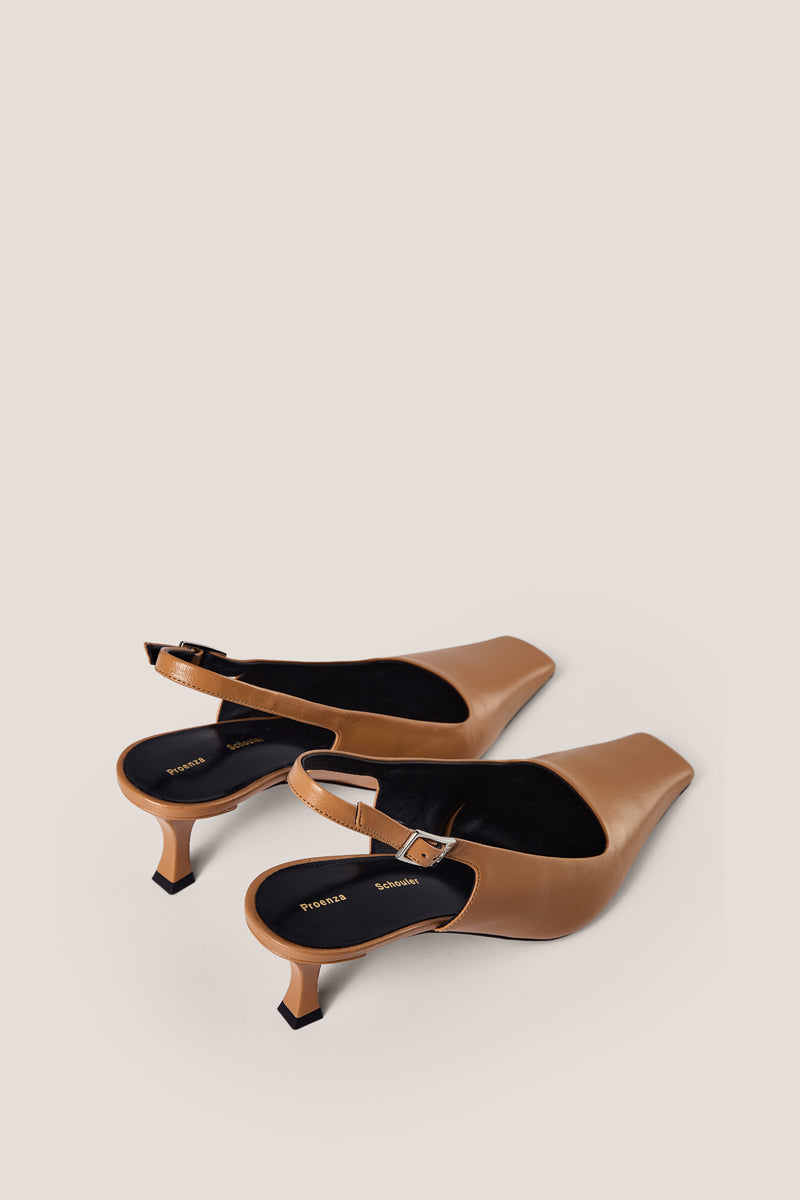 Slingbackleather pumps/Beige PROENZA SCHOULER