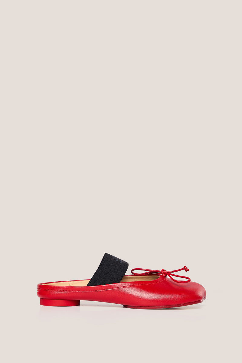 Anatomic Slip-on Ballerinas/Red-Black MM6 MAISON MARGIELA