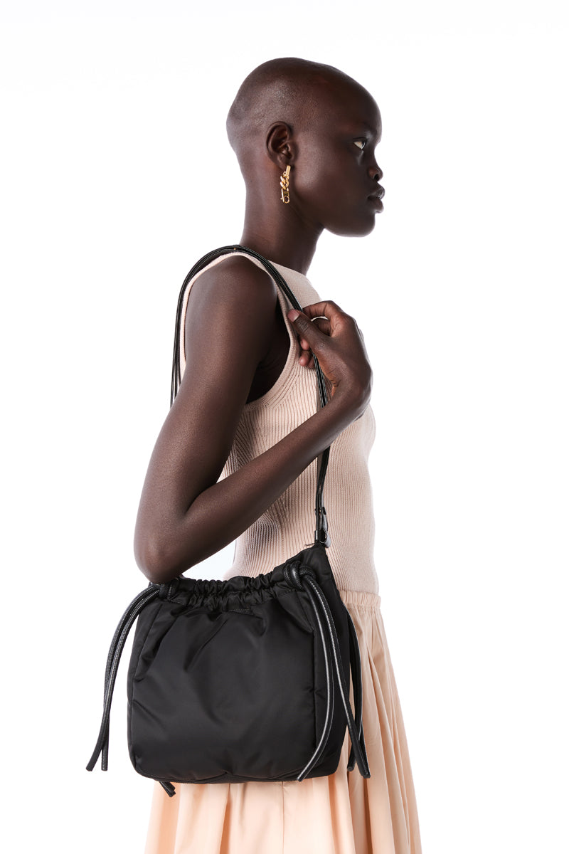 Nylon Drawstring Pouch bag/Black PROENZA SCHOULER