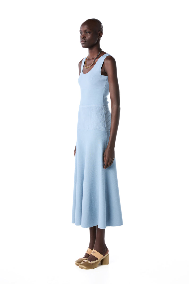 Lucia midi dress-Ocean blue PROENZA SCHOULER WHITE LABEL